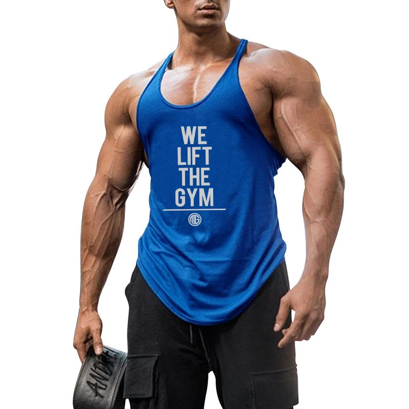 Muscleguys Gym Tank Tops Men Cotton Sleeveless Tanktops For Men Bodybuilding Clothing Sports Undershirt Fitness Stringer Vest