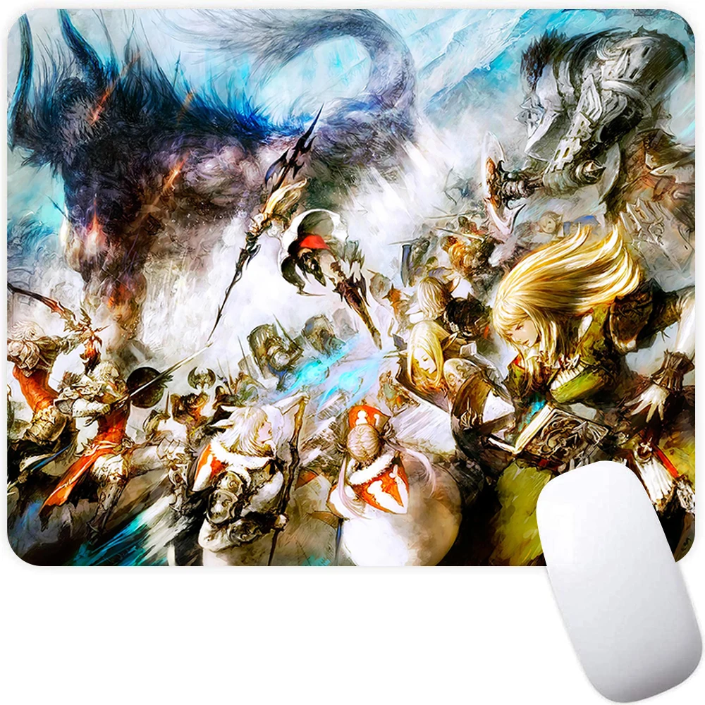 Small Gaming Mouse Pad Computer Mousepad Gamer Mouse Mat Laptop Mausepad Final Fantasy XIV Online Carpet Keyboard Mat Desk Pad