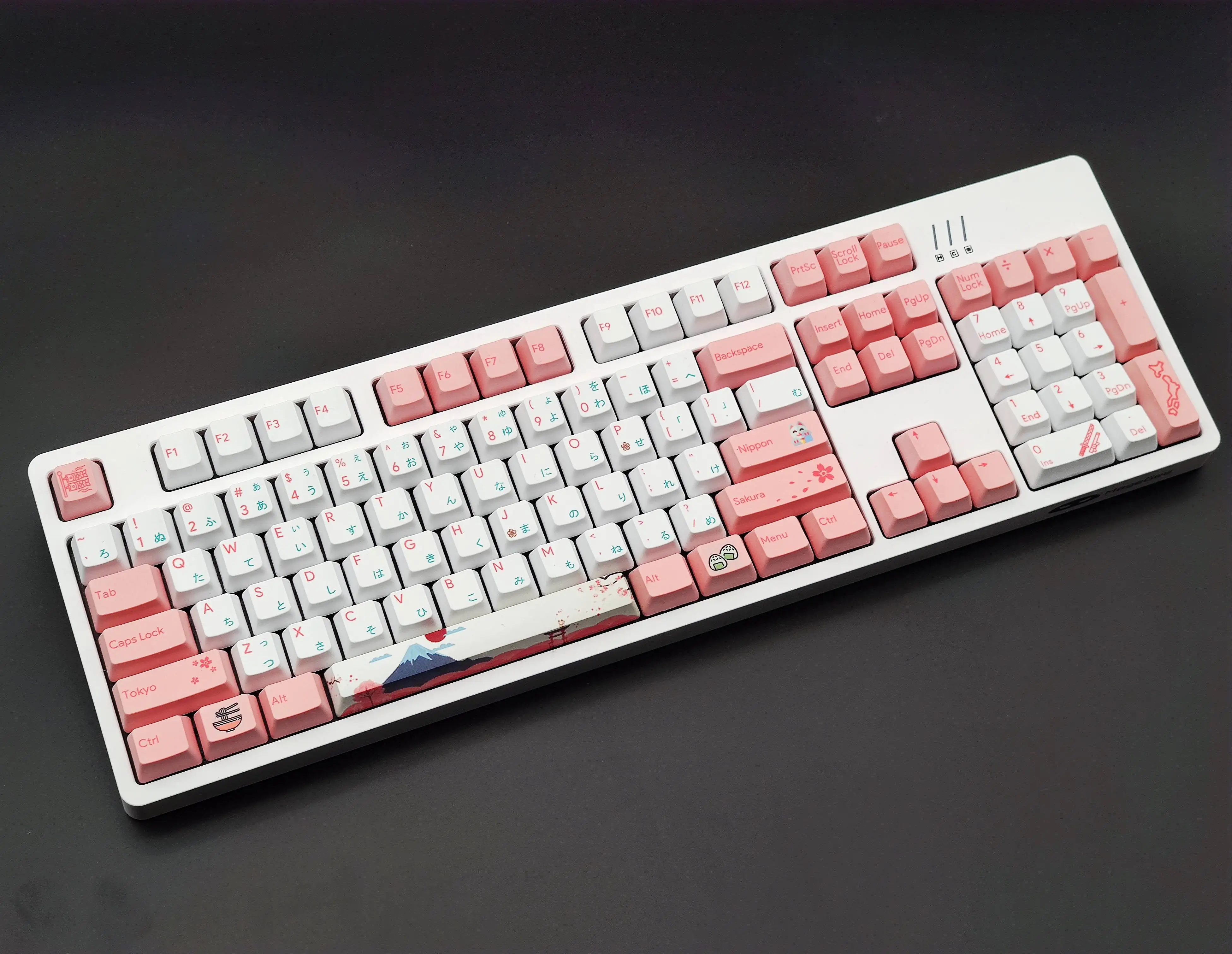 

104keys/set OEM profile PBT Dye Subbed custom DIY Cherry Pink keycap for MX switch Mechanical keyboard