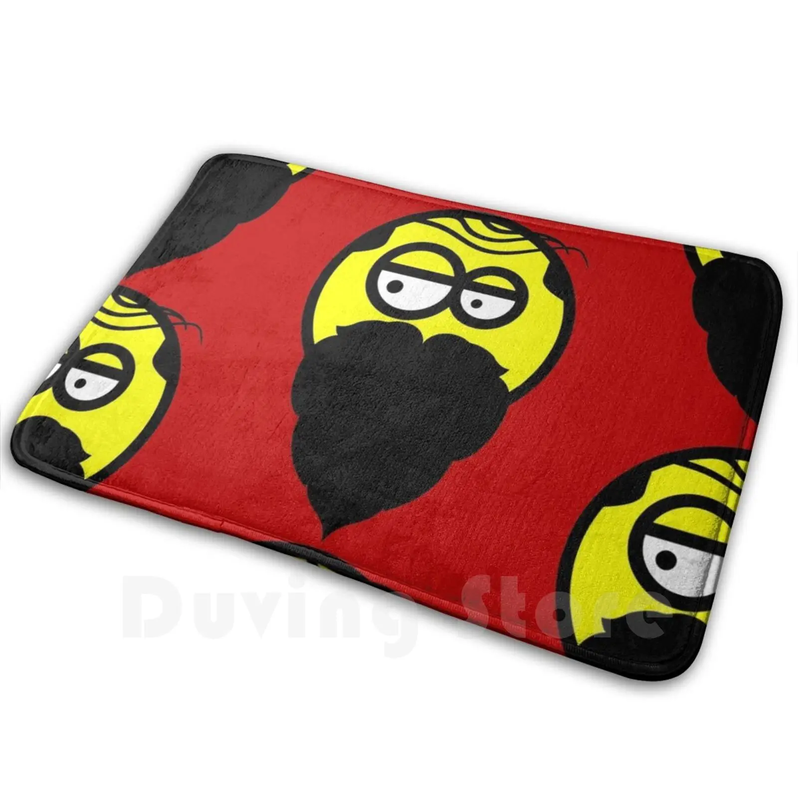 Hipster Dude With A Beard-Hipster Grandpa Soft Non-Slip Mat Rug Carpet Cushion Hipster Beard Nerd Nerdy