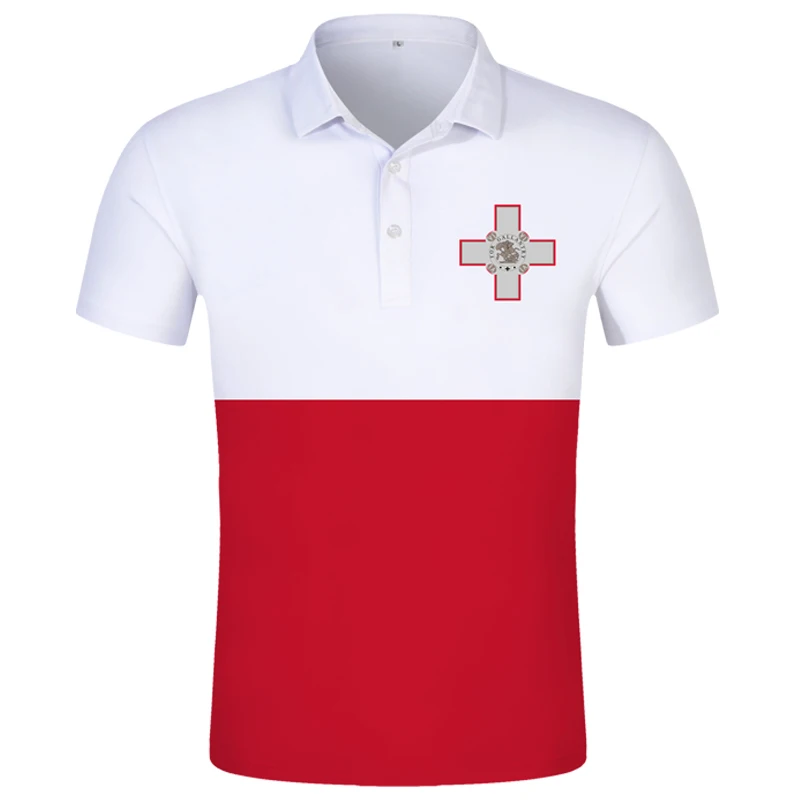 Malta Polo Shirt Diy Free Custom Made Name Mlt Polo Shirt Nation Flag Mt Republic Of Maltese Country College Logo Photo Clothes