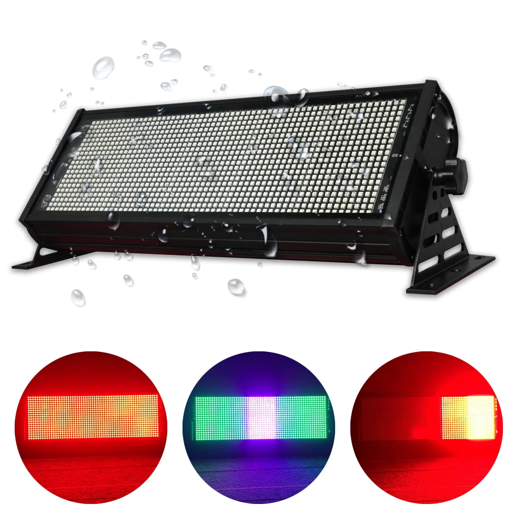 

RGBW 4in1 LED IP65 Waterproof 1200W Wash Strobe Light DMX512 For Halloween Party DJ Lamp Stage Strobe Lights