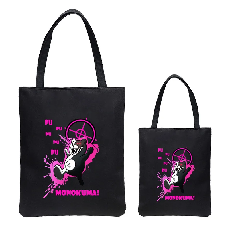 Danganronpa Shopper Bag Anime Cosplay Japanese Game Cute Sweet Print Canvas Handbag Casual Women Girl School Shoulderbag 2021