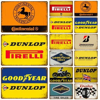 타이어 금속 사인 하우스 플라크 금속 포스터 주석 사인 플레이트 벽 포스터, 빈티지 레트로 미적 방 장식, 벽 아트 장식 