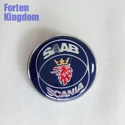 Forten Kingdom 1PC For SAAB Car 50mm ABS Plate Front Bonnet Hood Emblem Badge 4522884