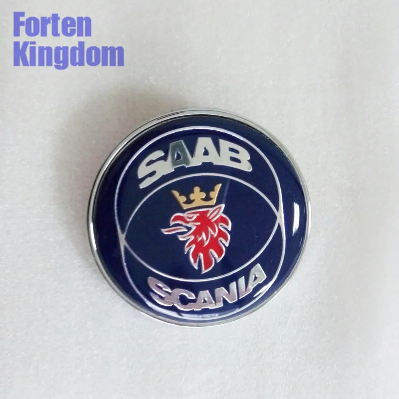 Forten Kingdom 1PC For SAAB Car 50mm ABS Plate Front Bonnet Hood Emblem Badge 4522884