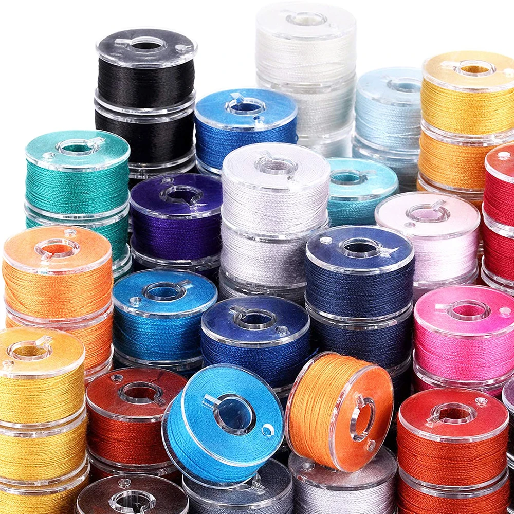 20Pcs Bobbins Sewing Thread Standard Size Compatible Polyester Thread for Sewing Machine Embroidery Thread Sewing Thread DIY