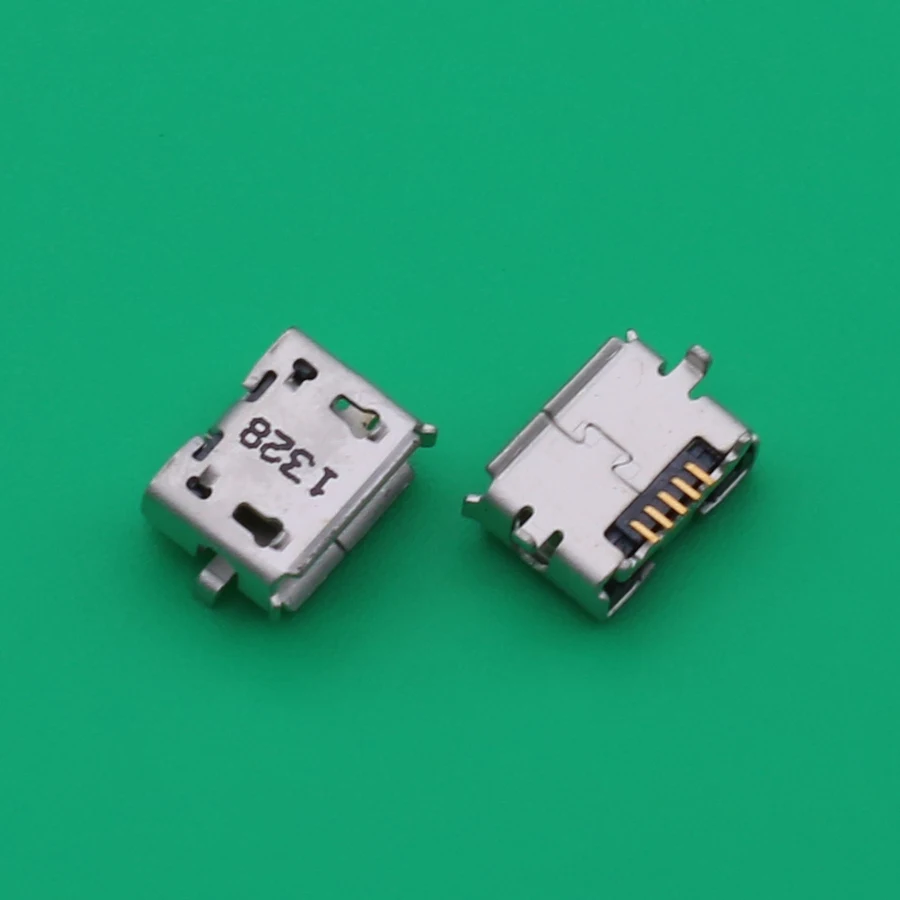 

100pcs/Lot 5pin Micro USB Charging Port Plug Dock Connector Socket Repair Parts Replacement