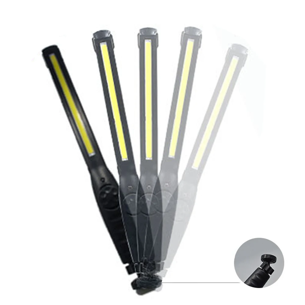 COB LED Flashlight Magnetic Work Light USB Rechargeable Torch Hook Portable Lantern Inspection Light Camping Car Repair Lamp