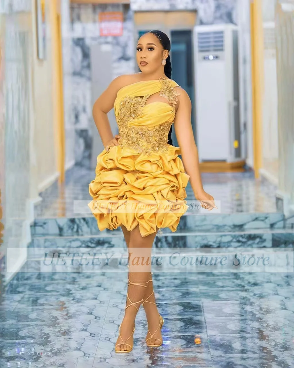 Eleganckie ręcznie robione kwiaty 3D kobiety formalna sukienka na studniówkę sukienki koktajlowe krótkie suknie wieczorowe na wesele dostosowane
