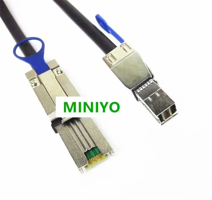 High Quality SFF-8088 sf-8088 to SFF-8644 sff-6844 Mini-SAS HD 4X LANE SERVER 12/GBIT 1M 2M External Cable