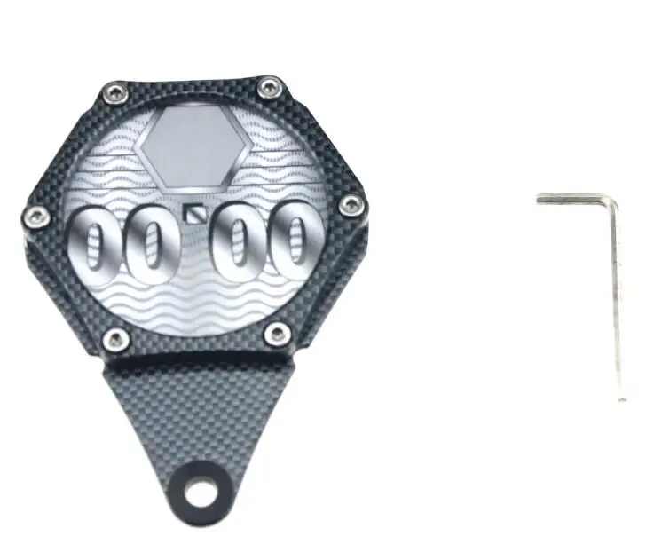 tax disc holder  for motorcycle with  aluminum alloy and  sealing ,black/blue 14*9*2cm  turbo