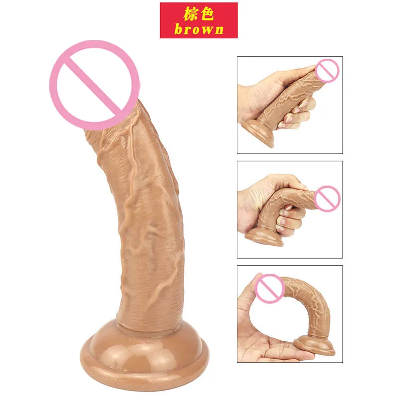 Realistic Dildo Strap-on Penis With Suction Cup Vaginal G-spot Lesbian Adult Erotic Sex Toys Anal Plug Dildos Female Masturbator