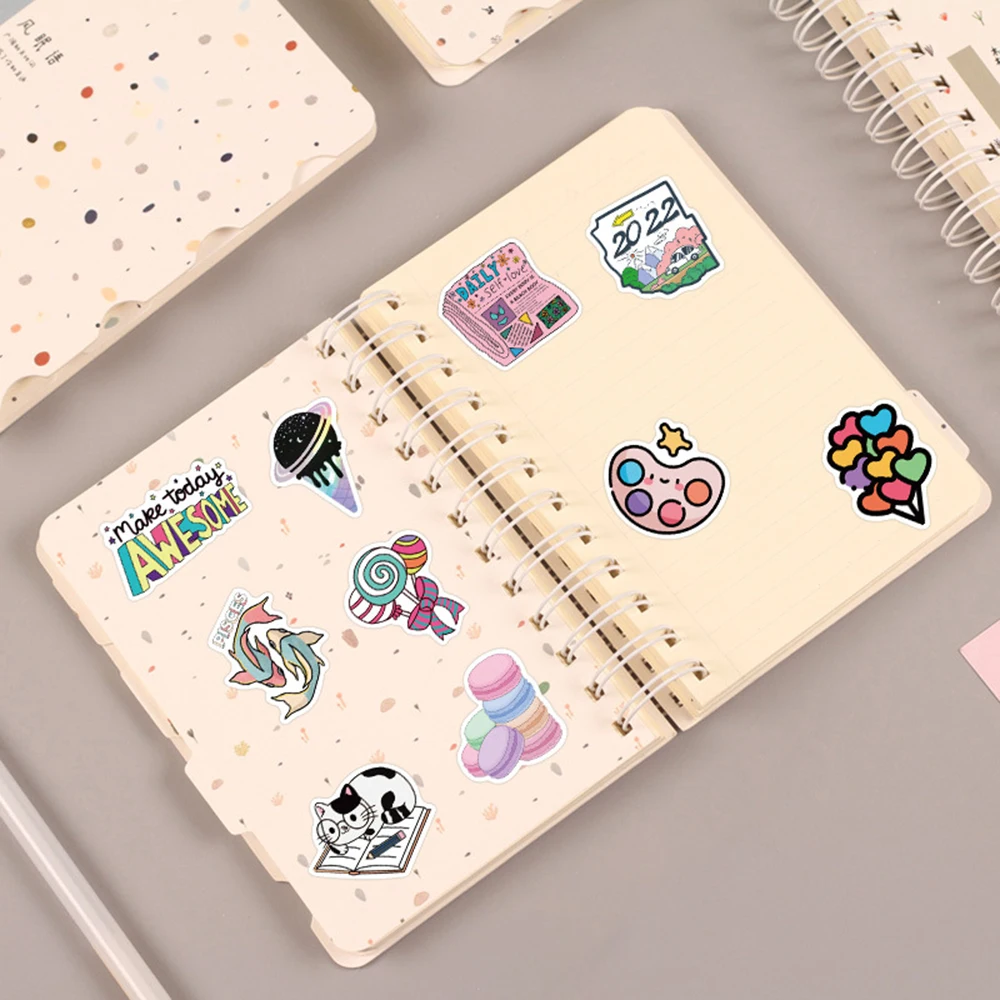 10/30/50PCS Funny Pink Style Girl Cartoon Stickers Aesthetic DIY Phone Guitar Car Bike Laptop Luggage Graffiti Sticker for Kids