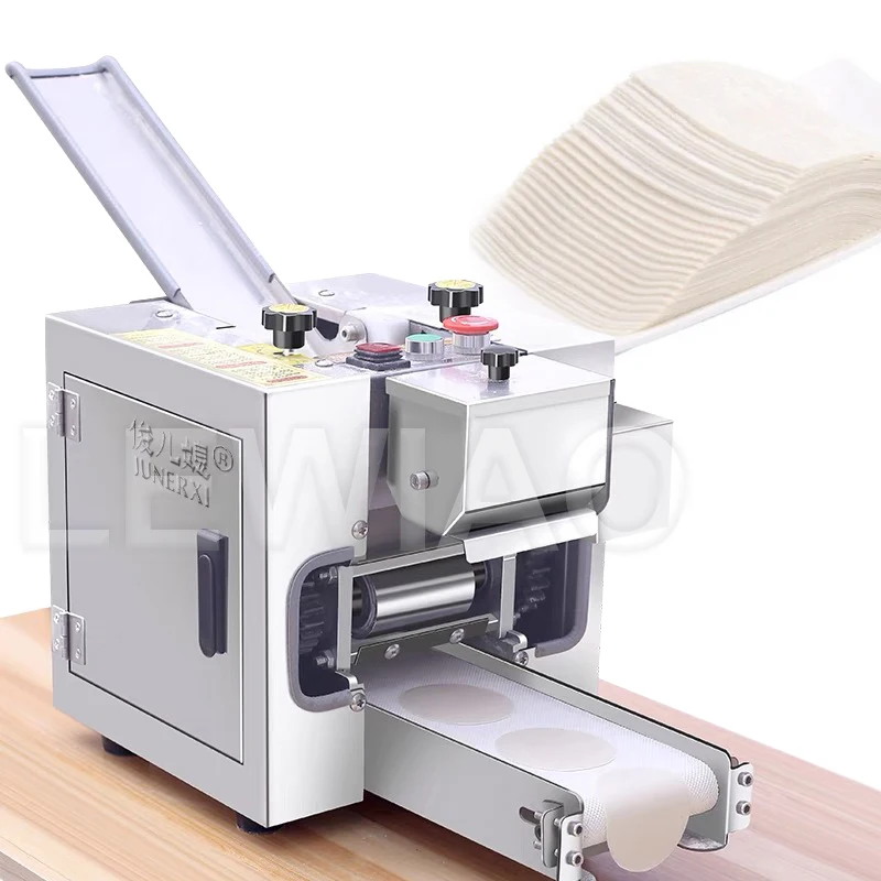 

220V Commercial Dumpling Wrapper Machine Rolling Pressing Wonton Pimaking Maker Pasta Processing Round Square Flakes Moulding Ma