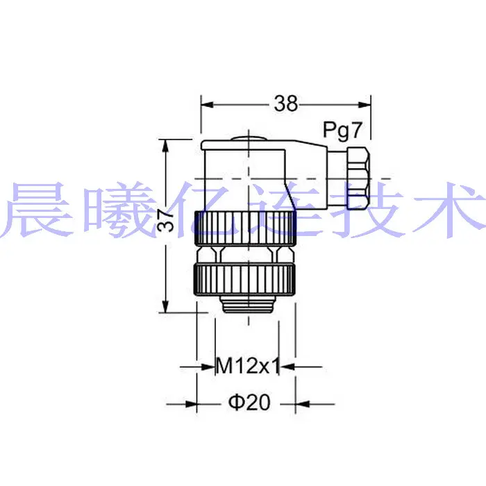 S12-4FW(6-8) Proximity Switch M12 Round Connector 4-hole Elbow for 8mm cable