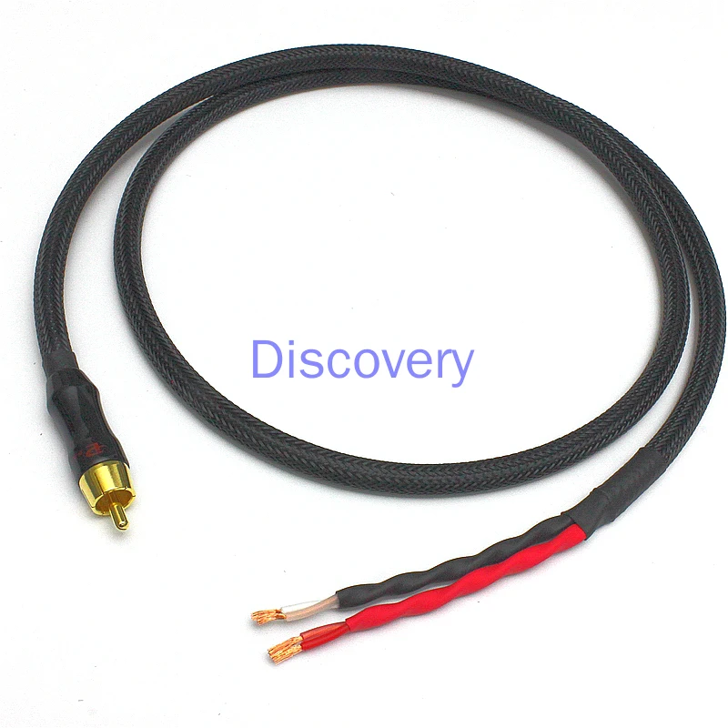 Audiophile Japanese Active Speaker RCA Single Lotus Head Speaker Cable Swans M50W M60 Speaker Cable