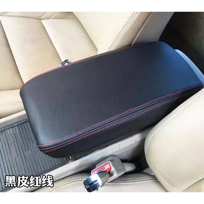 Car PU Leather Armrest Box Cover Center Console Arm Rest Covers for Honda/Civic 8th Gen 2006 2007 2008 2009 2011