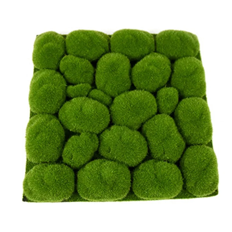 

10pcs/Pack Green Artificial Moss Fake Plants Foam Stones Grass Home Garden Decoration DIY Stone Moss Creative Crafts Ornament