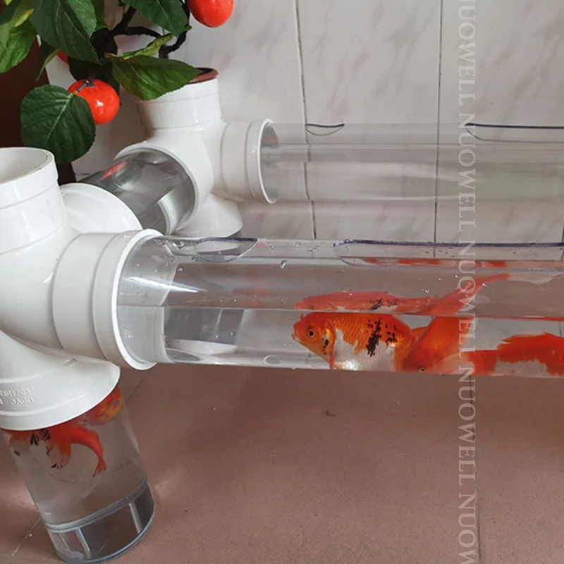 2pcs 20cm longueur O.D16-110mm Haute Transparent Acrylique Tuyau Plexiglas Tube DIY Aquarium Poissons précieux Verre Transparent Tuyau Industrie Tube