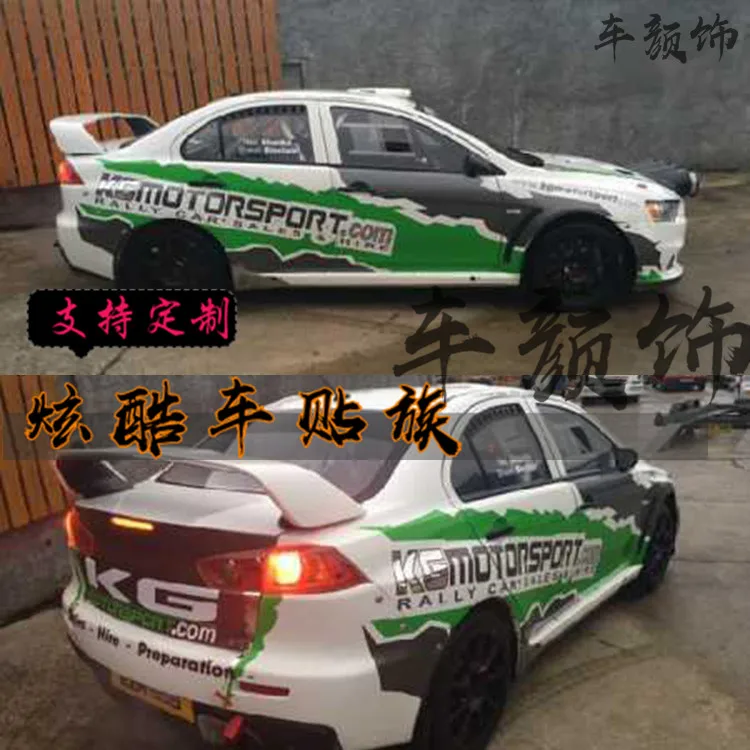 FOR Mitsubishi EVO body decoration decorative stickers LANCER racing competition personalized stickers