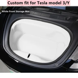 Tesla Model 3 Y Custom Fit Frunk Trunk Mat durevole accessori interni auto tappeto per bagagliaio posteriore tappetino bianco Tesla