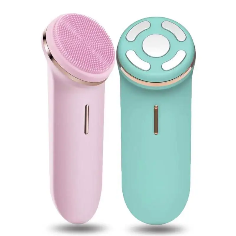 Sonic Facial Skin Cleansing Brush Ultrasonic Face Cleaner EMS Micro Current Face Massager Beauty Health Device Skin Care Machine