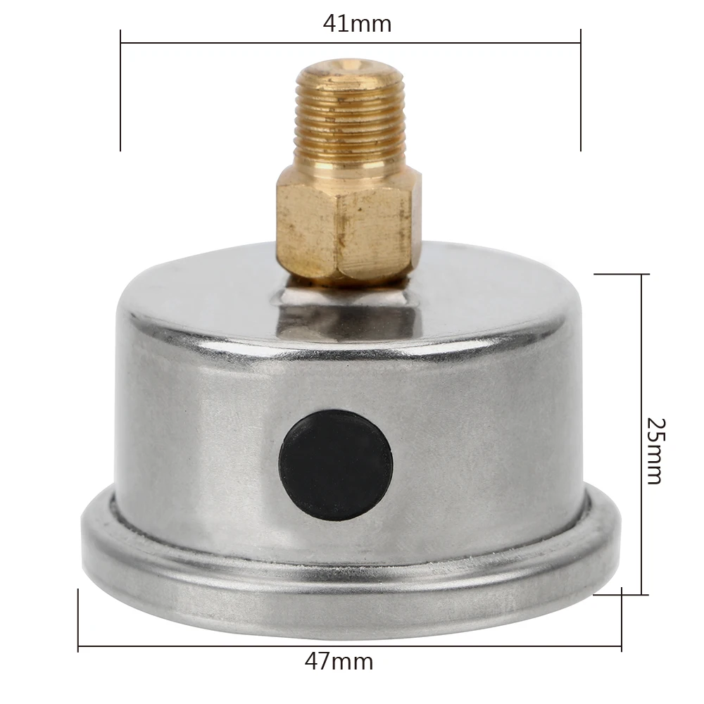 Uniwersalny wskaźnik ciśnienia oleju do automatycznego testera cieczy System monitorowania cieczy 0-160 psi 1/8 NPT Miernik ciśnienia paliwa