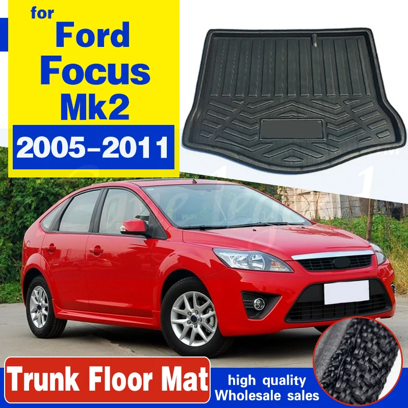 

Аксессуары подходят для Ford Focus MK2 2005 2006 2007 2008 2009 2010 2011 коврик для багажника крышки заднего багажника подкладка груза напольный лоток