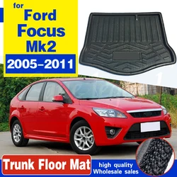 Accessories Fit For Ford Focus MK2 2005 2006 2007 2008 2009 2010 2011 Hatch Boot Mat Rear Trunk Liner Cargo Floor Tray