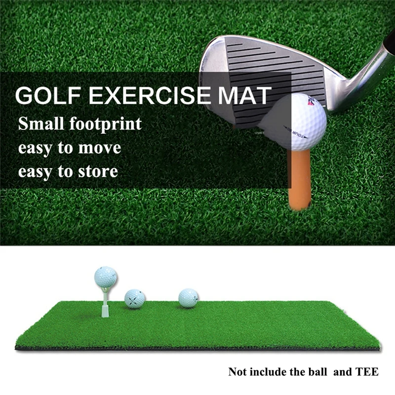 Indoor Golf Practice Mat Residential Training Artificial Grass Golf Exercise Mat Practice Rubber Tee Holder Golf Mat Equipments