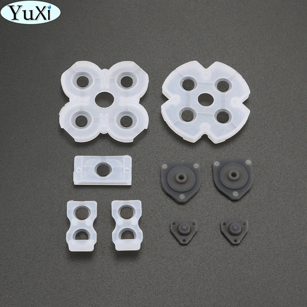 

YuXi 2set Rubber Replacement Silicone Conductive Adhesive Button Pad keypads for Sony for PS4 Controller