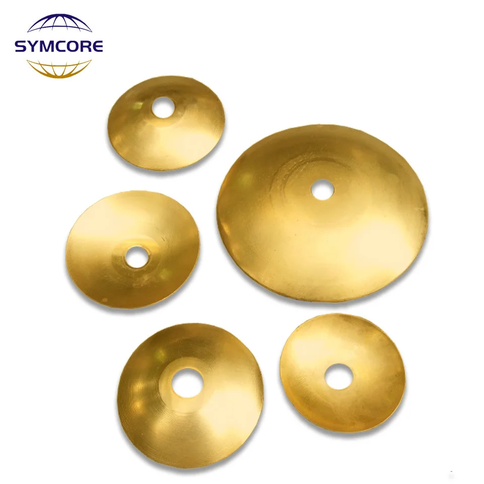 2pcs 40-180mm All Brass Flying Disc Arc Wall Chandelier Bottom Bracket Middle Hole 10mm Lamp Copper Lamp Flying  Disc parts