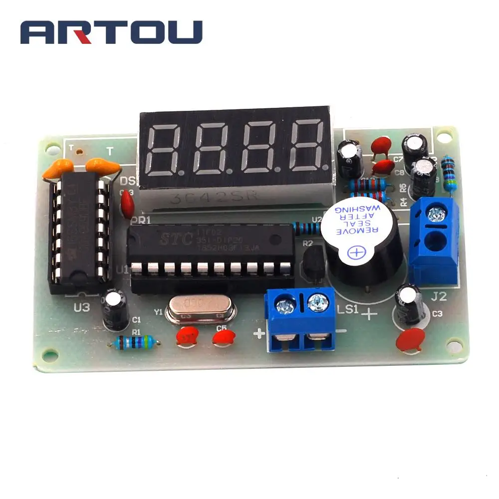 DIY Kit Ultrasonic Range Finder Distance Measuring Transducer Sensor Electronic Components Suite