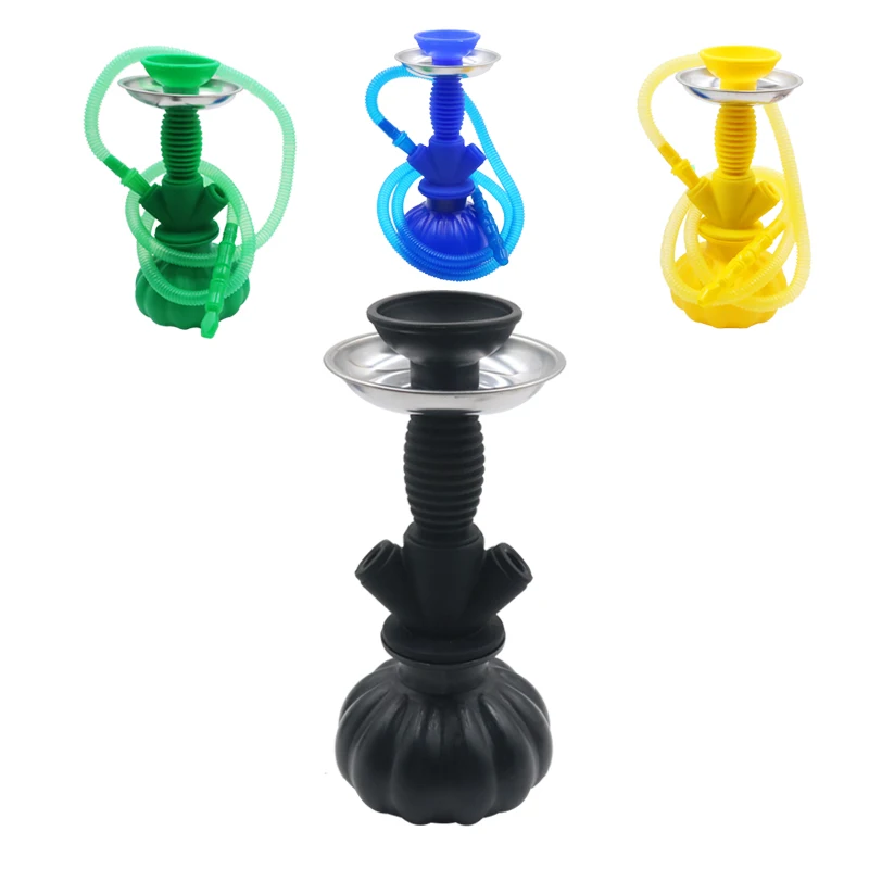 1PC Plastic Light Hookah Cup Set Shisha Pipe With Hose Stainless Steel Bowl Charcoal Holder Chicha Narguile Accessories