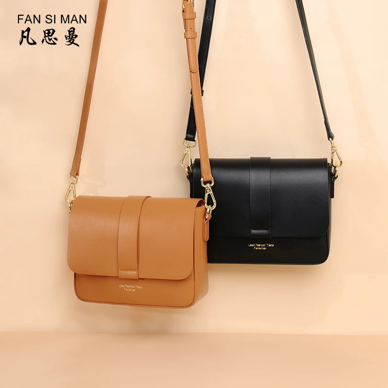 100% Genuine Cow Leather Women Shoulder Bag Solid Color Clutch Ladies Bags for 2022 Shoulder Bag Small Crossbody Bag Sac A Main