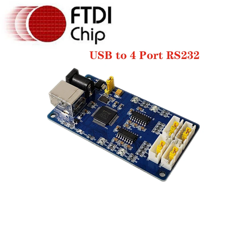 Imagem -04 - Usb para Módulo de Nível Uart de Canais 3.3v 2v v 1.8v v Ttl Rs232 Serial Adaptador Rs485 Conversor com Ftdi Ft4232hl