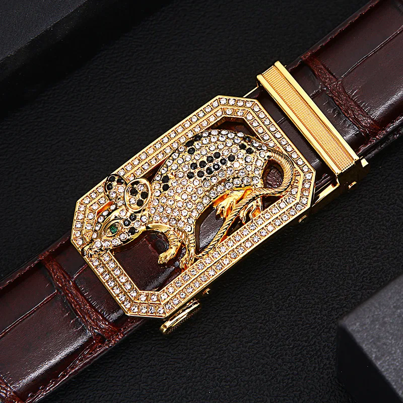 New Men Belt Fashion Alloy Automatic Buckle Belt Business Affairs Casual Decoration Belt Men's Belts Designer Belts Men