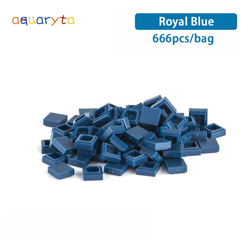 Aquaryta 666 pcs Building Blocks Brick Parts Smooth 1x1 3070 Classic Building Block Toys Bulk for Children Compatible with Logo