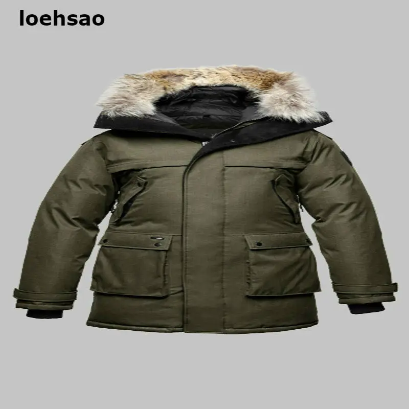 2022 New Men Down Jacket 90% White Duck Down outerwear Men\'s Winter Coats Super Warm Waterproof Windproof fur hooded long parkas