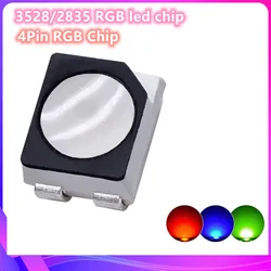 1000 Uds SMD 3528 / 2835 RGB Led Chip 1210 Smt difusa rojo azul verde Color diodo Led de la lámpara de luz de la viruta Led RGB cuentas