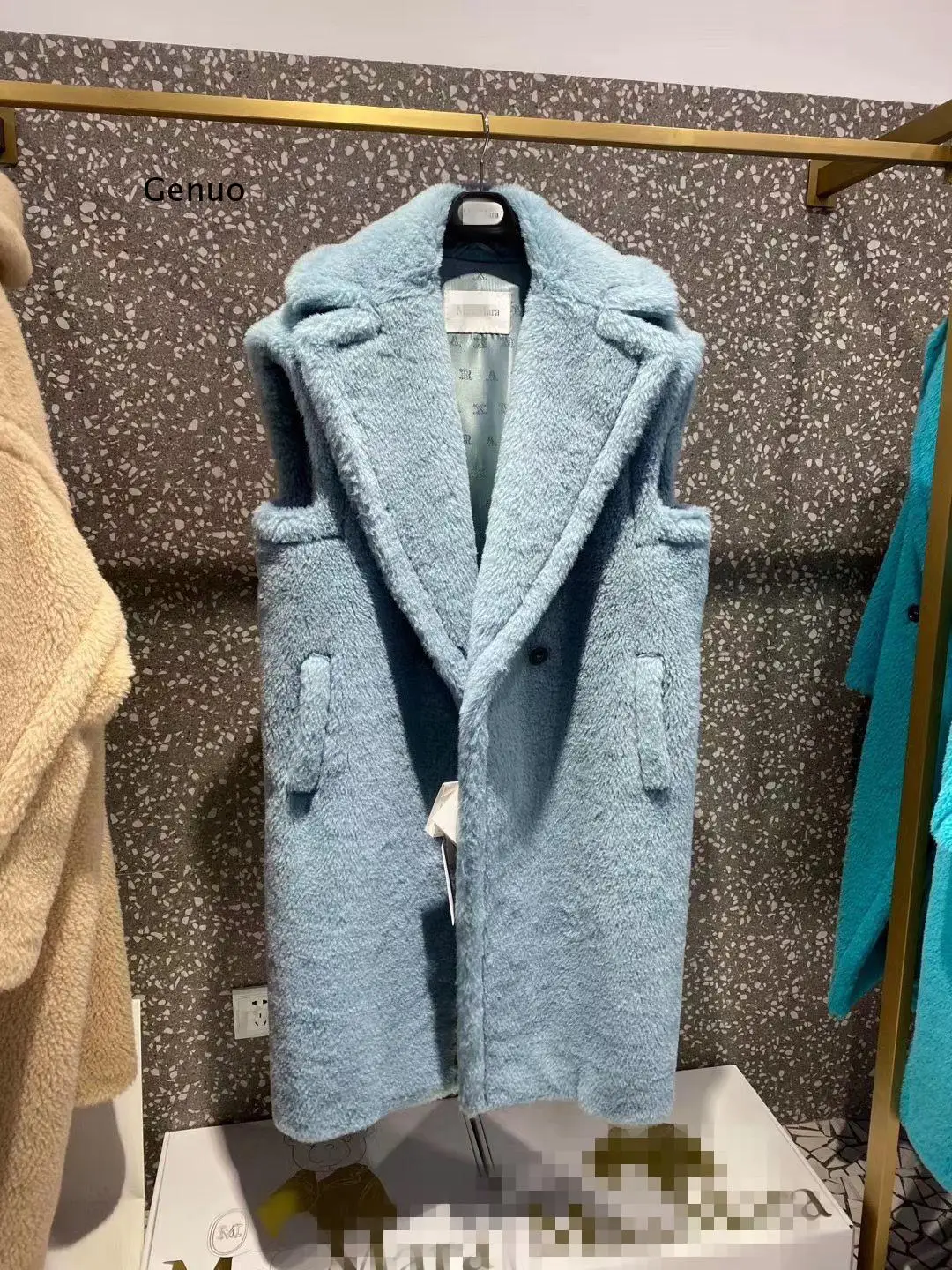 2024 Winter Teddy Vest Women\'s Coat Teddy Bear Real Wool Fur Coat Women Coat Vest Women Thicken Coat Oversize Coat Female