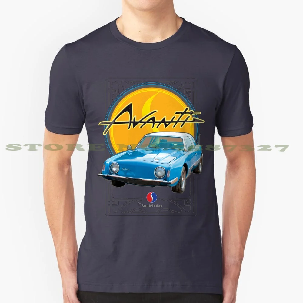 Studebaker Avanti-Rare Classic Car 100% Pure Cotton T-Shirt Packard United States Wagon Phaeton Vehicle Chrysler Historic