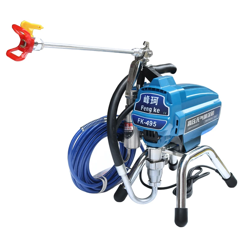 Imagem -02 - Airless Pulverizador Pintura Máquina Piston Pump Spray Gun 2500w 2.5l Pintura Pulverizador Elétrico 495 Máquina Ferramenta Profissional