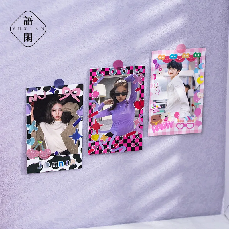 30Pcs/box Photo Frame Decorative Stickers Creative Aesthetics DIY Manual Diary Album Scrapbook Sticker Kawaii Stationery