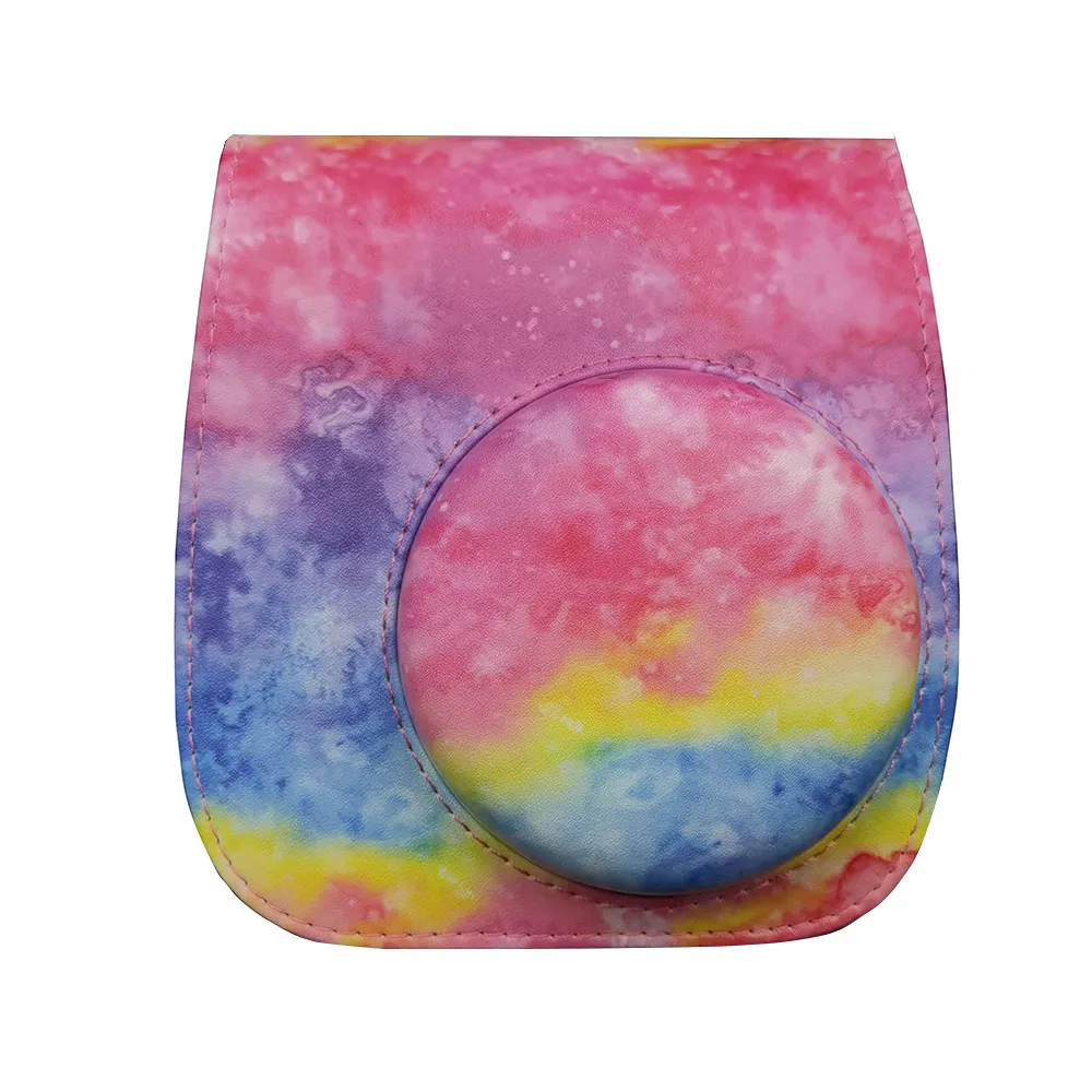 Сумка на плечо для камеры, защитный чехол, кожаная сумка для камеры Fujifilm Instax Mini 8/ MINI8 +/ 9 mini 11 с красочными узорами леса