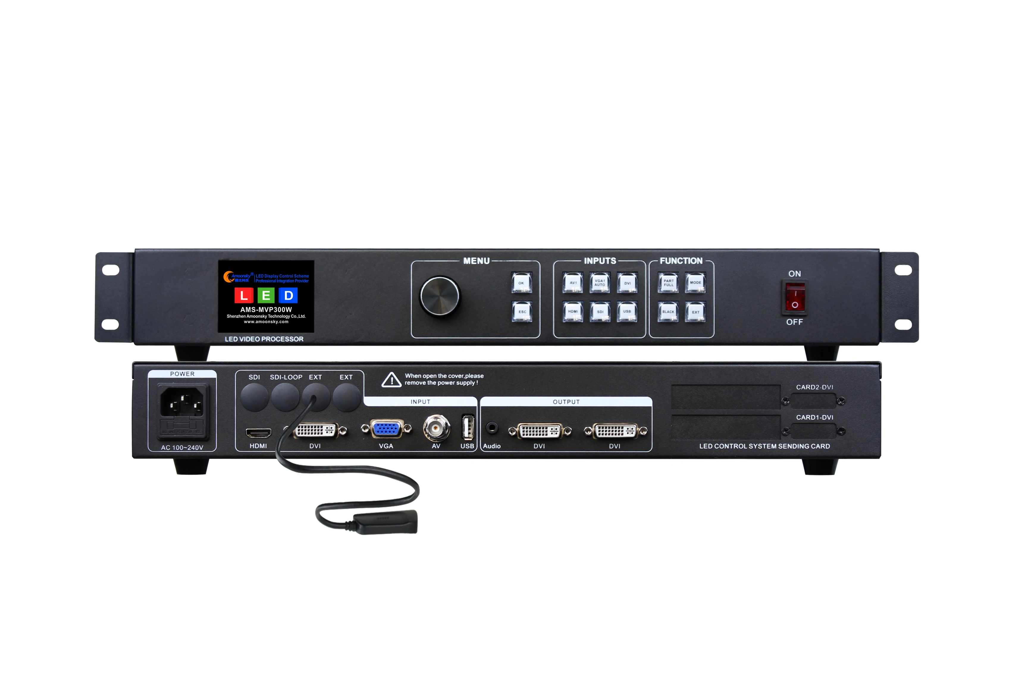 Pantalla de sala de reuniones, procesador de vídeo led MVP300W como novastar vs1, compatible con msd300 y ts802, tarjeta de envío