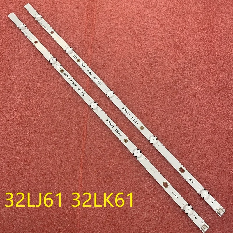 2 pçs/set barra de retroiluminação LED Para TV 32LJ510U 32LJ610V 32LJ610U LED ARRAY ASSY 32LJ61 SSC_32LJ61_BOE (FHD)_5LED HC320DUN-ABSL1-A14X