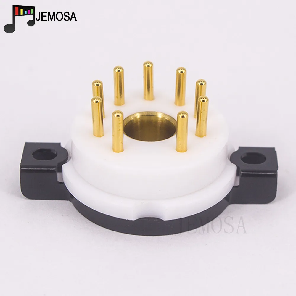 9PIN Tube Socket Valve Base EIZZ High end Magnoval PTFE For WE34 WE429 8233 6S45P WE418A Vacuum Tube Audio Vintage Amplifier