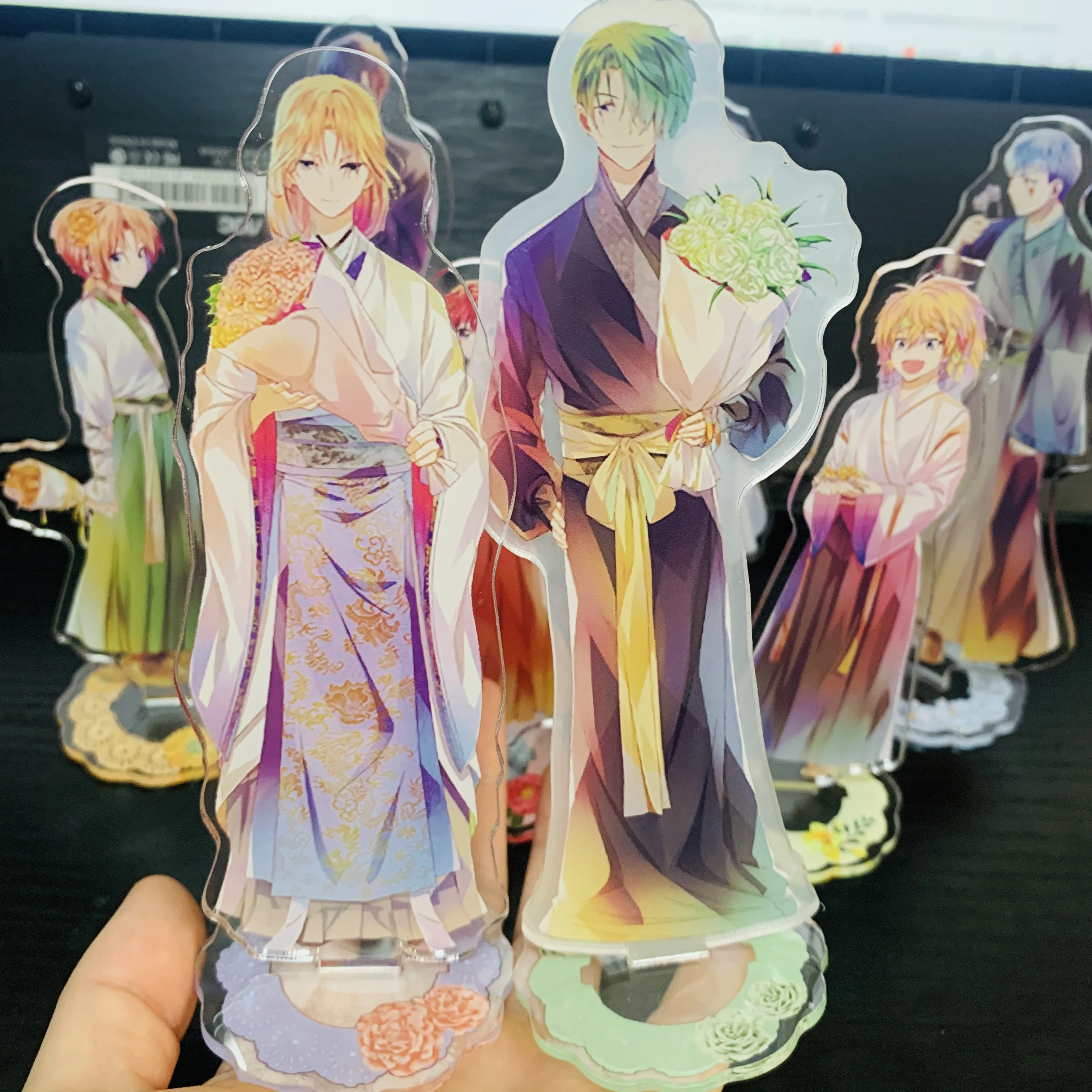 15CM Anime Akatsuki no Yona Figure Yona Yona Son・Haku Yun Kijia Cosplay Acrylic Stand Model Standing Sign Toy Fans Collecting Gi